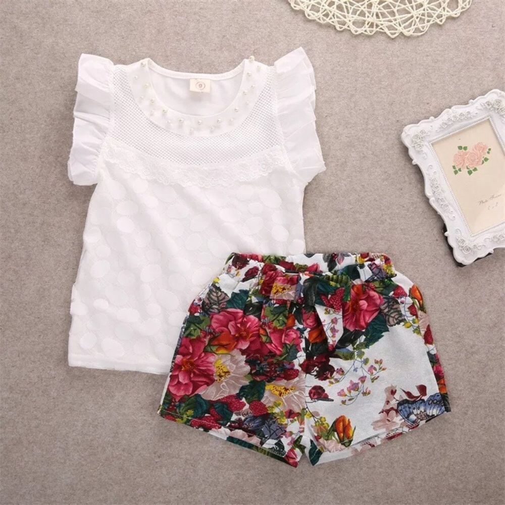 Blouse and shorts outfit